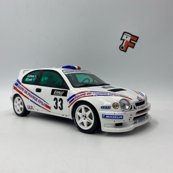 Miniature Toyota Corolla WRC 1/18 série limitée vendue en Suisse