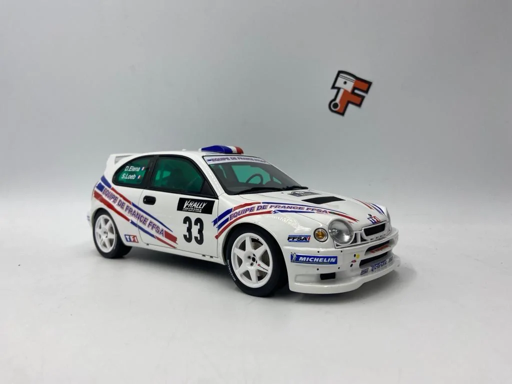 Miniature Toyota Corolla WRC 1/18 série limitée vendue en Suisse