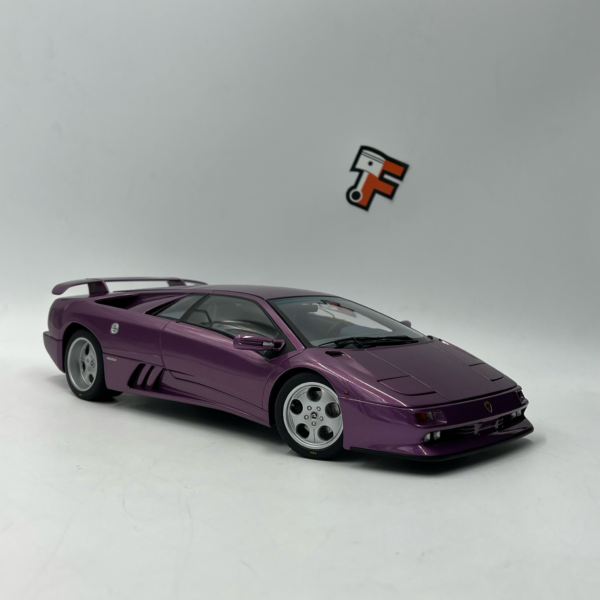 Miniature Lamborghini Diablo SE30 JOTA violette 1994 vendue en Suisse par Frakaxessoires