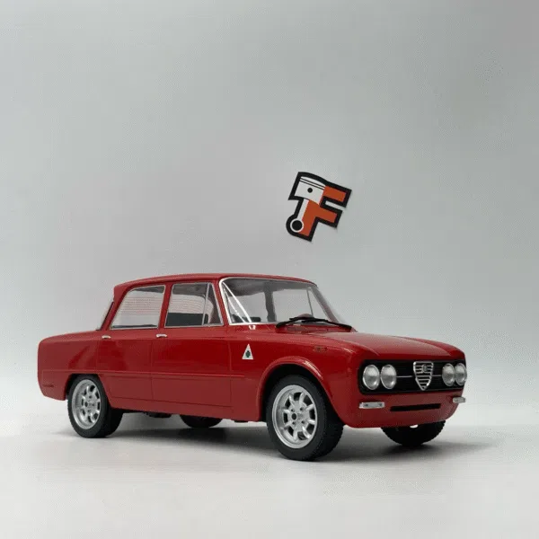 Miniature Alfa Romeo Giulia Nuova Super 1974 rouge vendue en Suisse