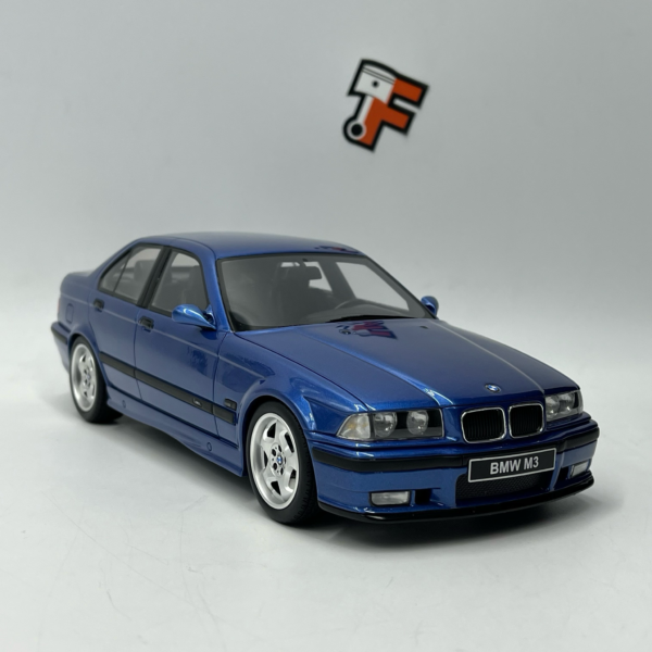 Miniature BMW E36 M3 Sedan Estoril Blue 1995 vendue en Suisse