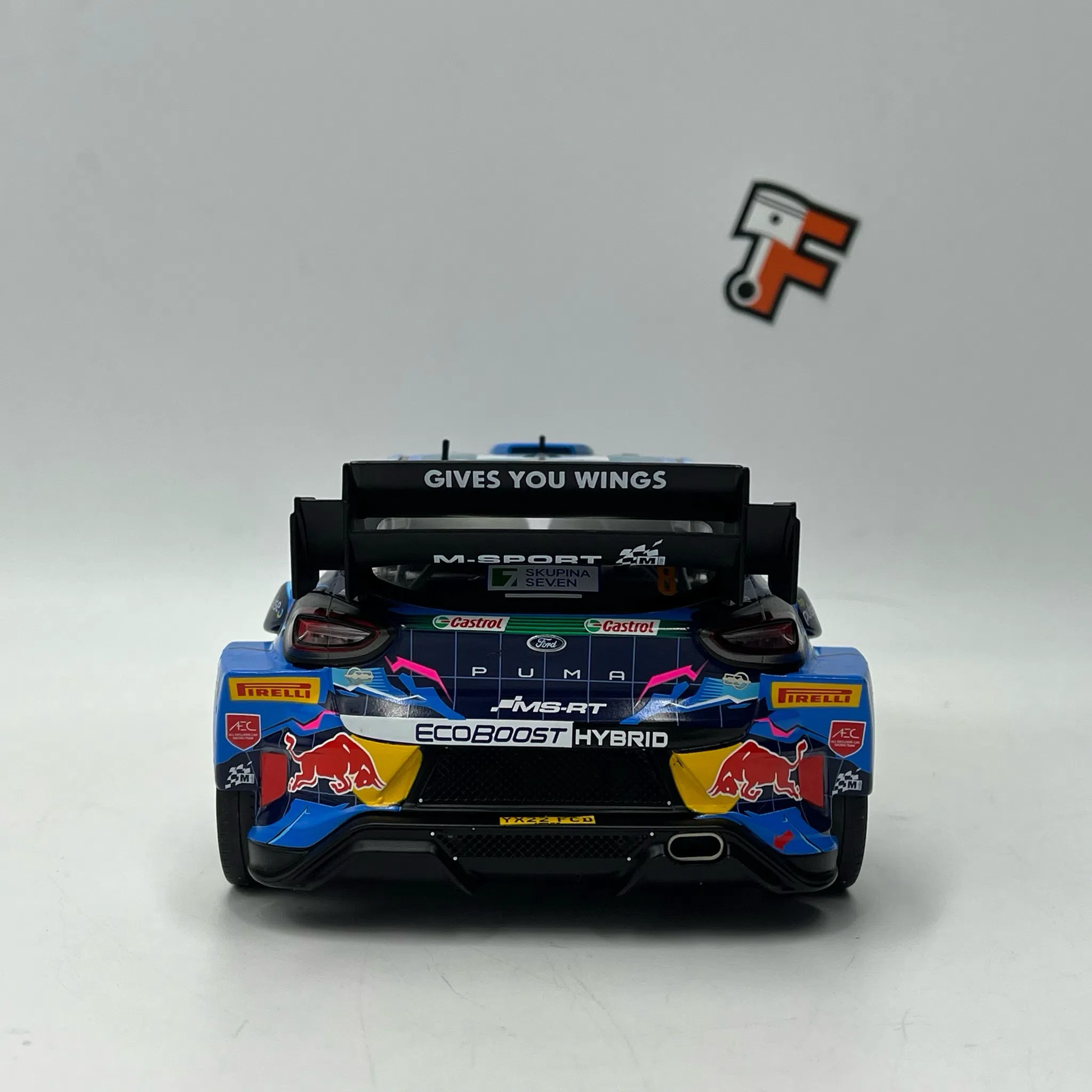 Miniature Ford Puma #8 O. Tänak - M. Järveoja Central European Rally 2023 1/18 vendue en Suisse