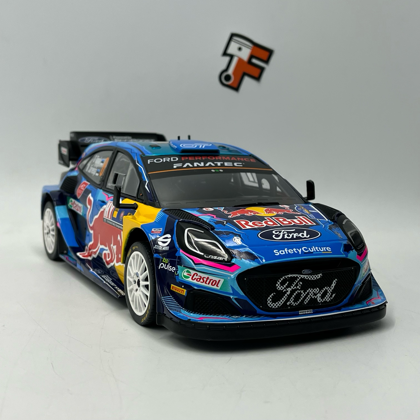 Miniature Ford Puma #8 Ott Tänak - Martin Järveoja Central European Rally 2023 échelle 1/18 vendue en Suisse