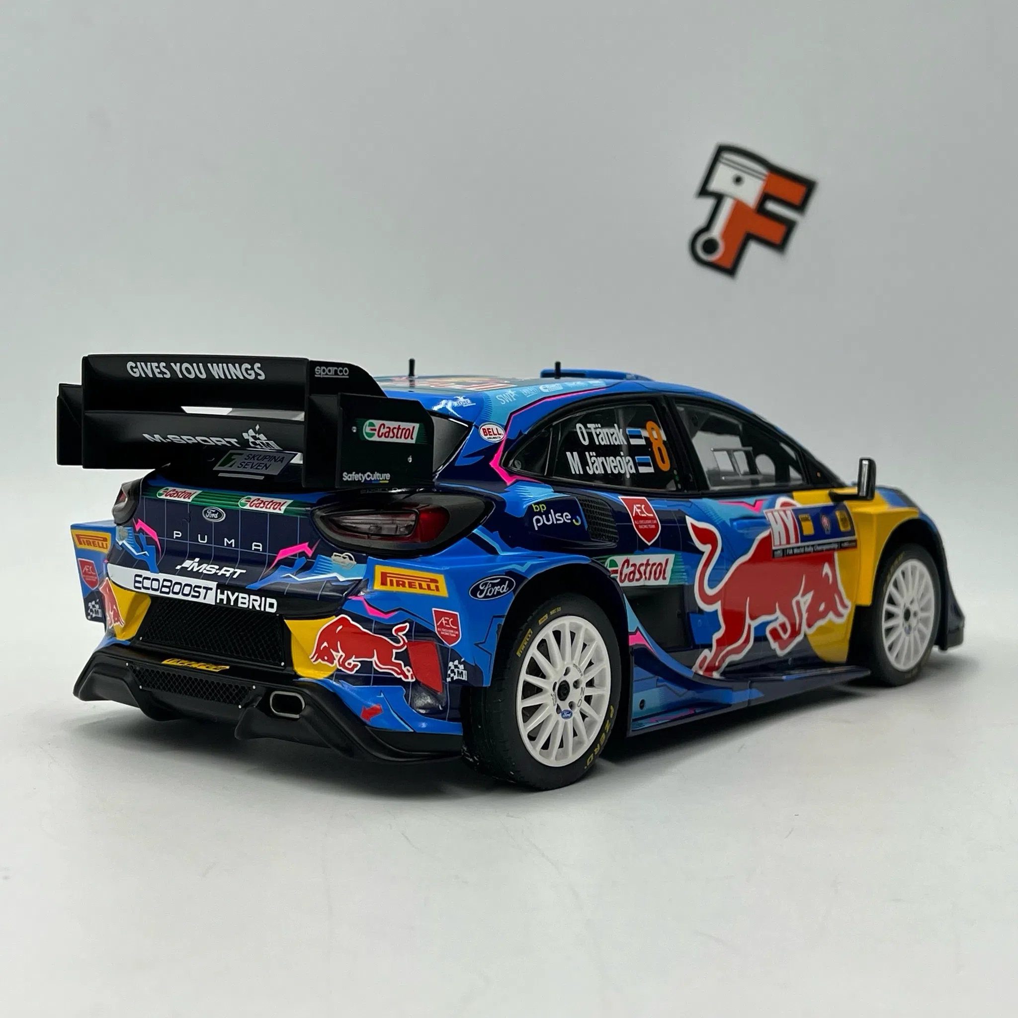Miniature Ford Puma #8 O. Tänak - M. Järveoja Central European Rally 2023 1/18 vendue en Suisse