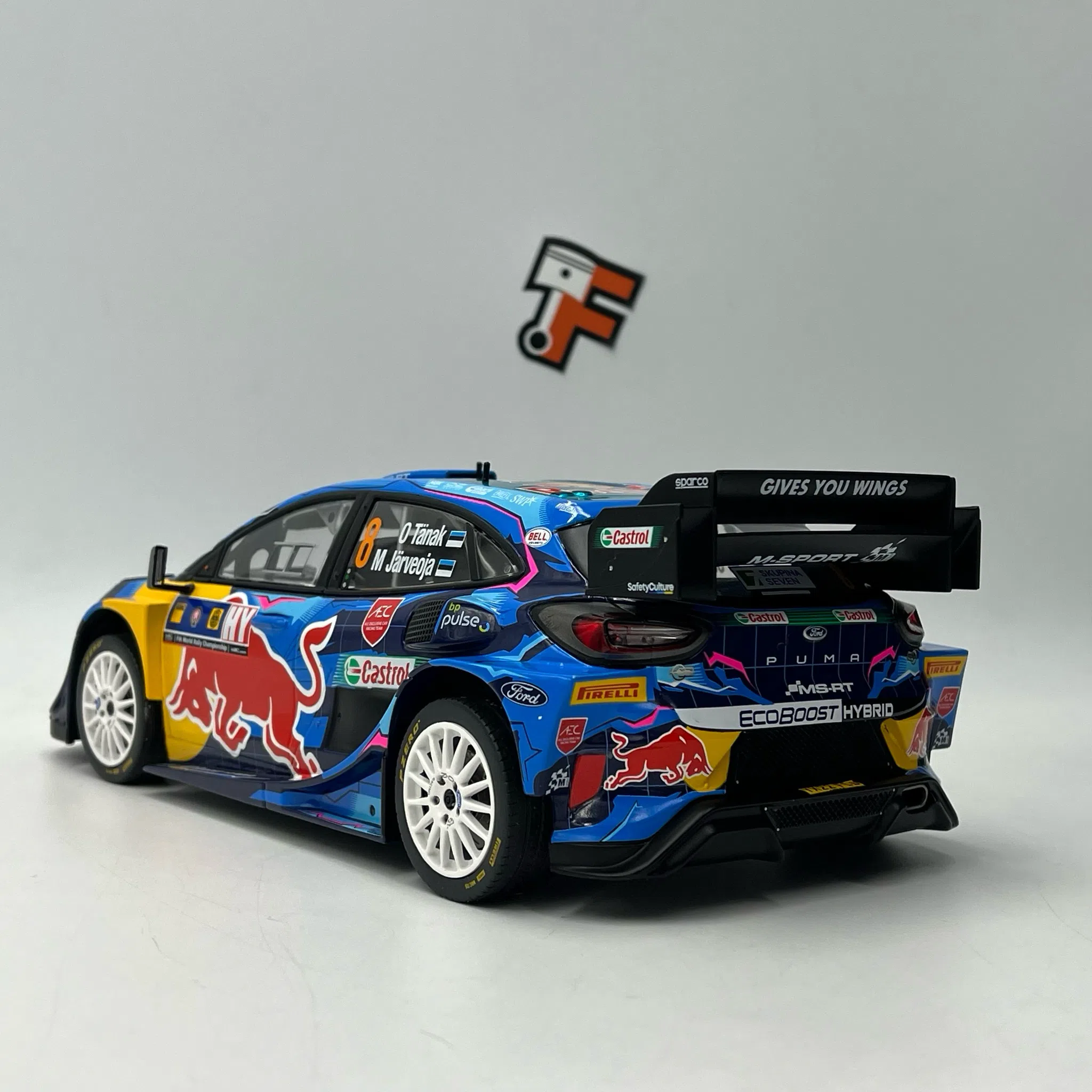 Miniature Ford Puma #8 O. Tänak - M. Järveoja Central European Rally 2023 1/18 vendue en Suisse