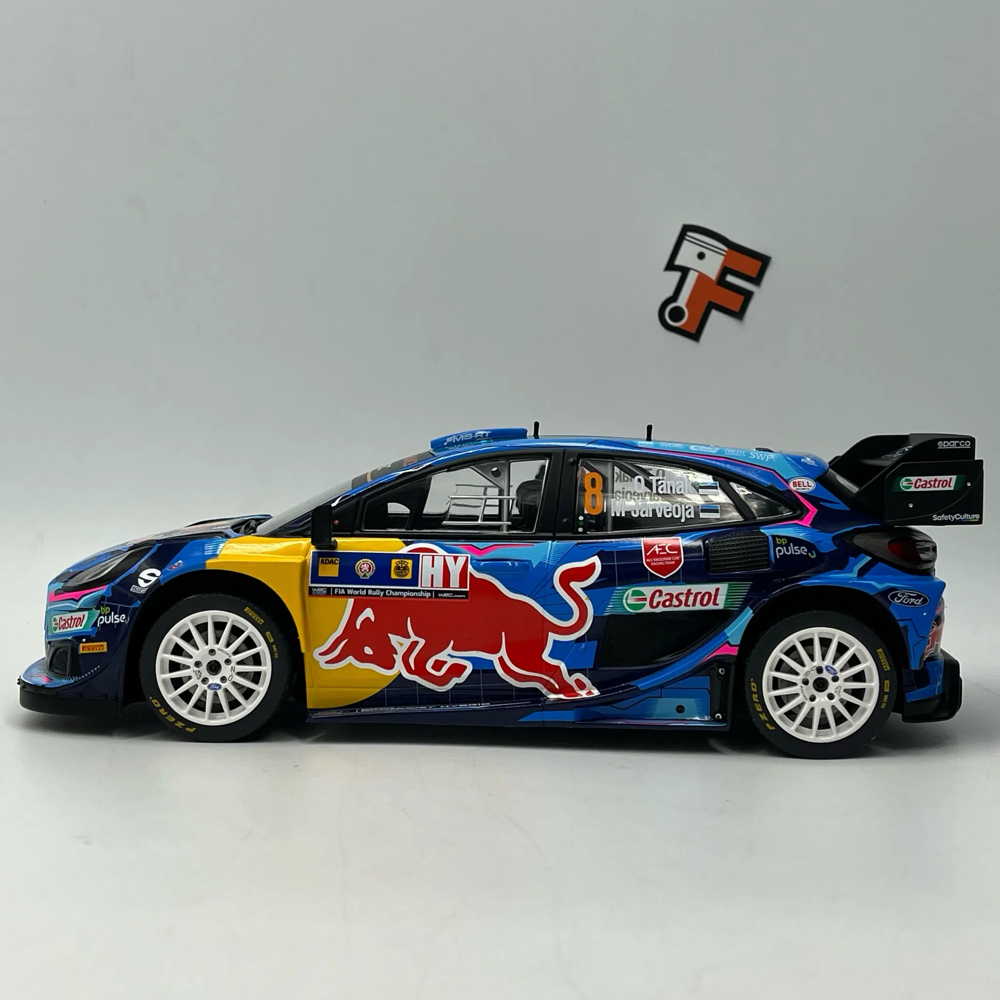 Miniature Ford Puma #8 O. Tänak - M. Järveoja Central European Rally 2023 1/18 vendue en Suisse