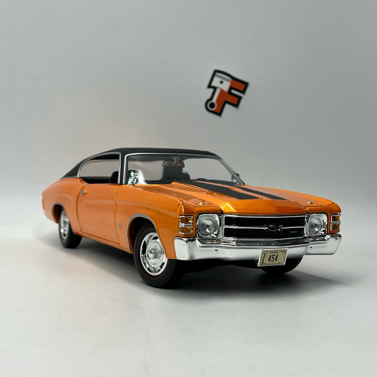 Miniature Chevrolet Chevelle SS 454 Sport Orange 1971 vendue en Suisse