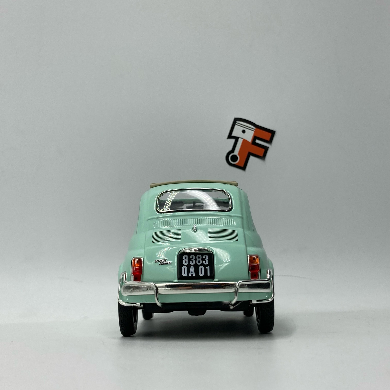 Fiat 500L Pastel Blue 1968 Cadeau De Naissance – Image 12