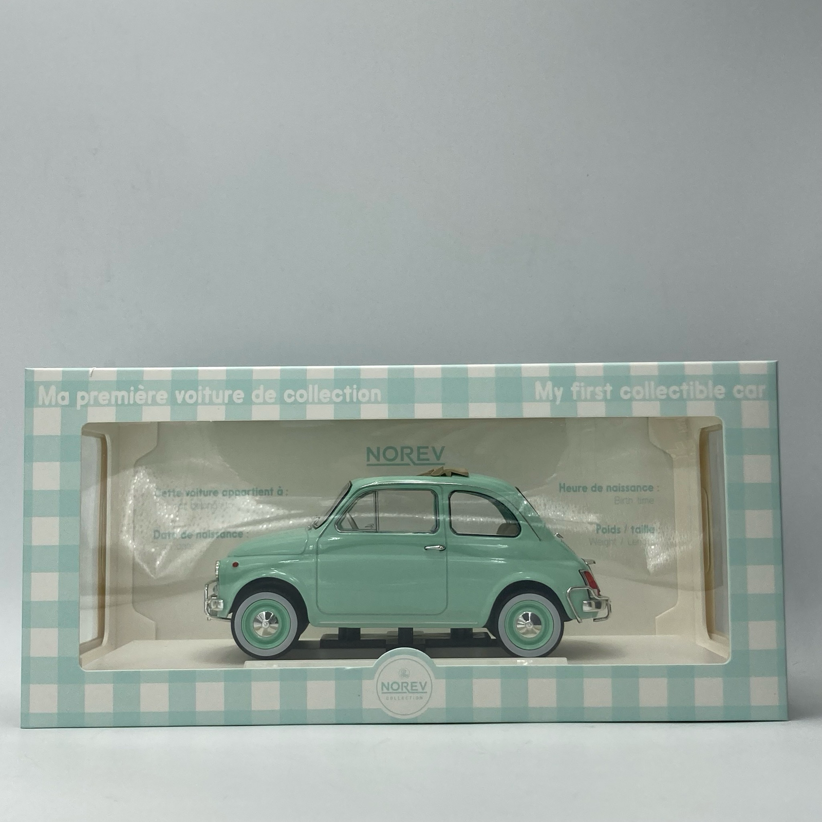 Fiat 500L Pastel Blue 1968 Cadeau De Naissance – Image 4