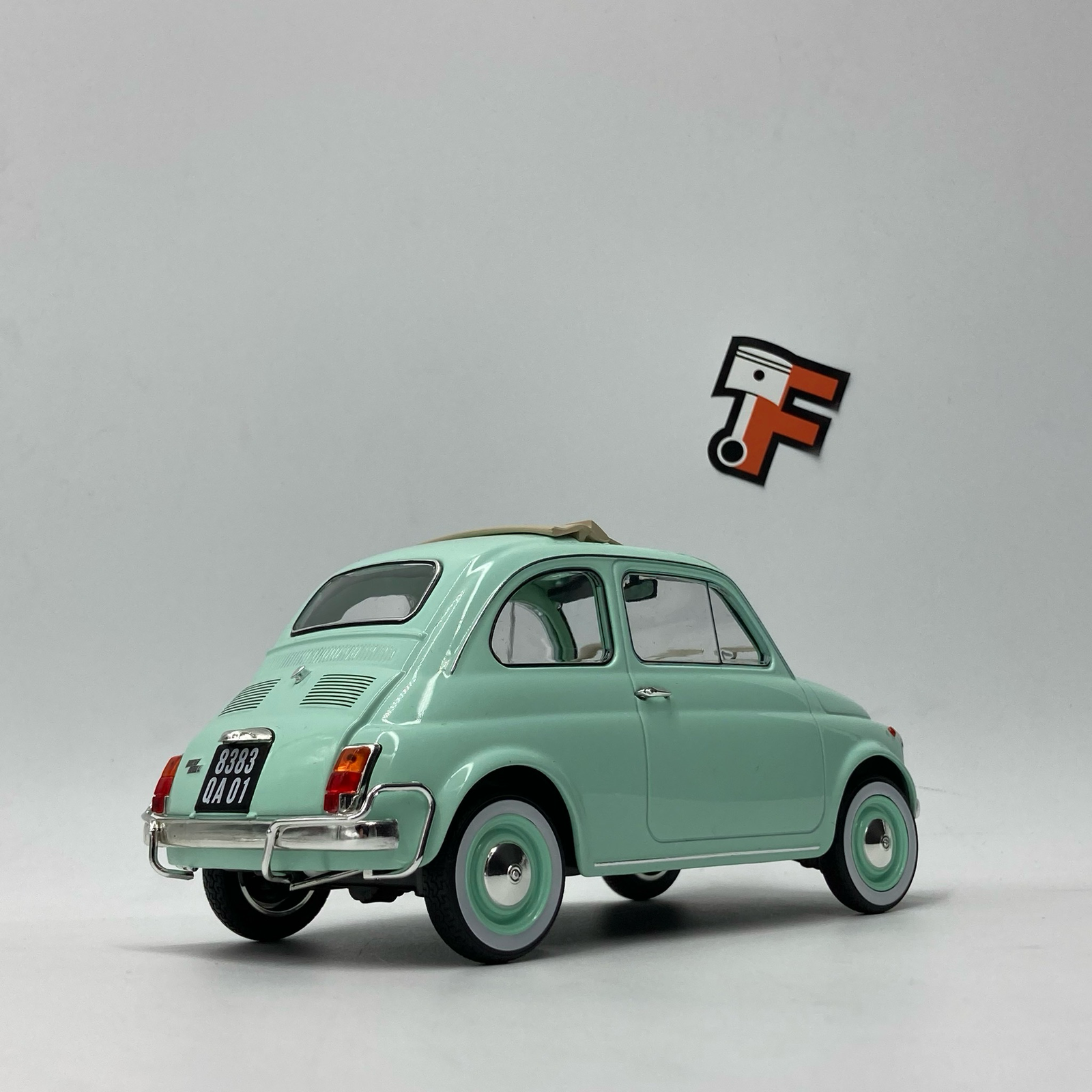 Fiat 500L Pastel Blue 1968 Cadeau De Naissance – Image 3