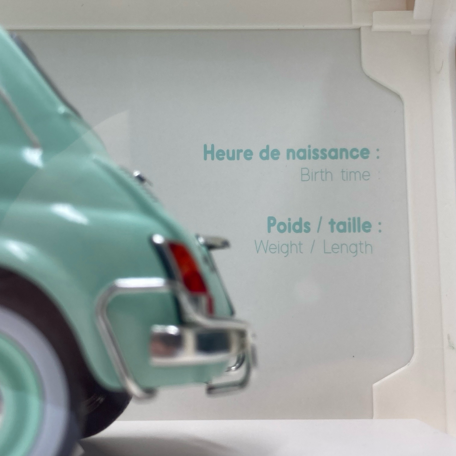 Fiat 500L Pastel Blue 1968 Cadeau De Naissance – Image 6