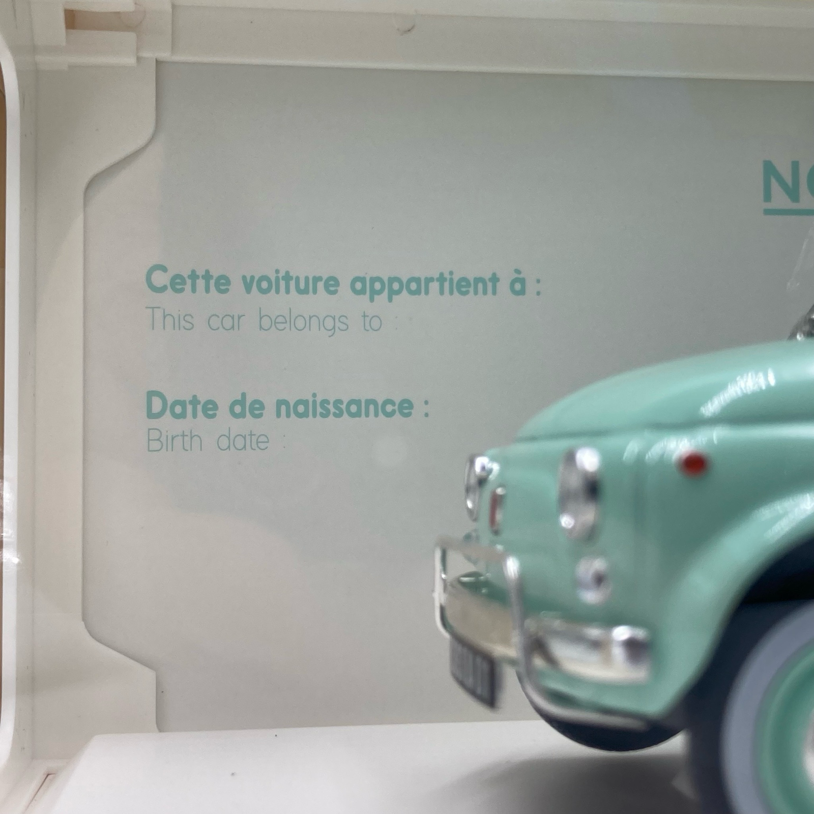 Fiat 500L Pastel Blue 1968 Cadeau De Naissance – Image 5