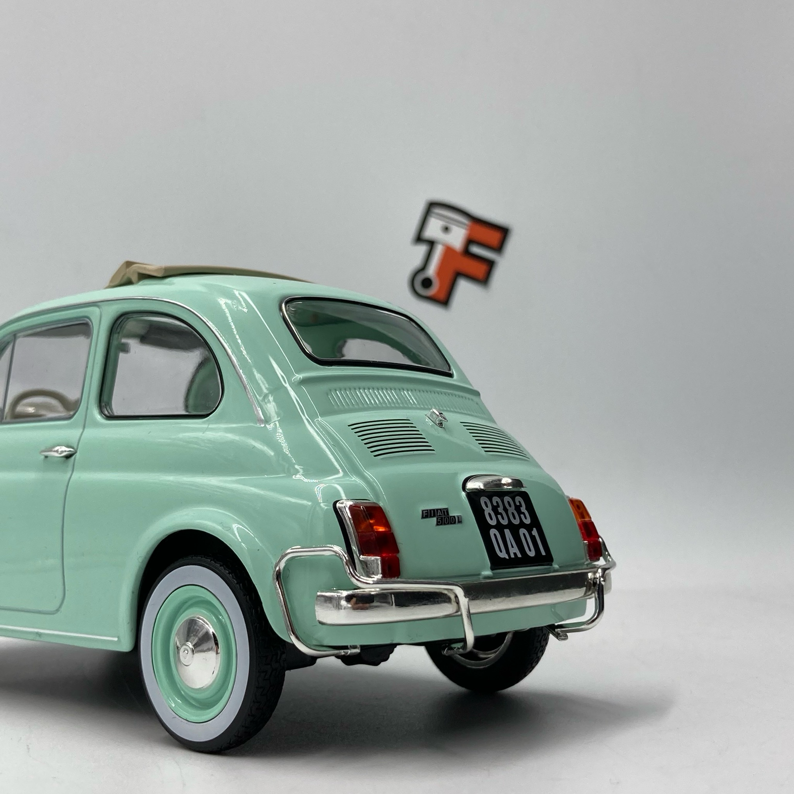 Fiat 500L Pastel Blue 1968 Cadeau De Naissance – Image 9