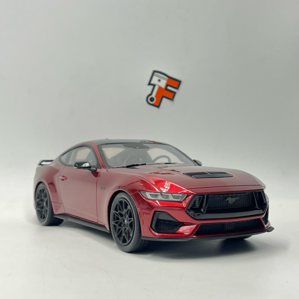 Miniature Ford Mustang GT 2024 rouge Rapid Red 1/18 vendue en Suisse par Frakaxessoires