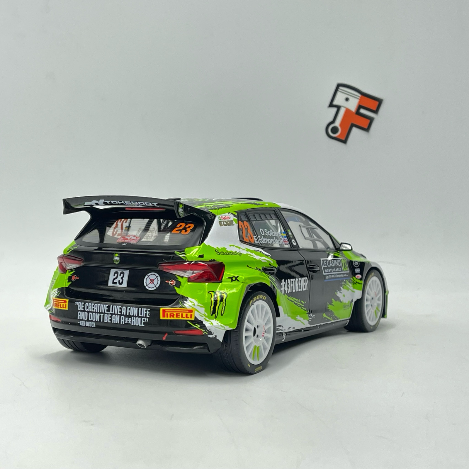 Miniature Skoda Fabia Rally 2 #23 Rally Monte Carlo 2023 vendue en Suisse