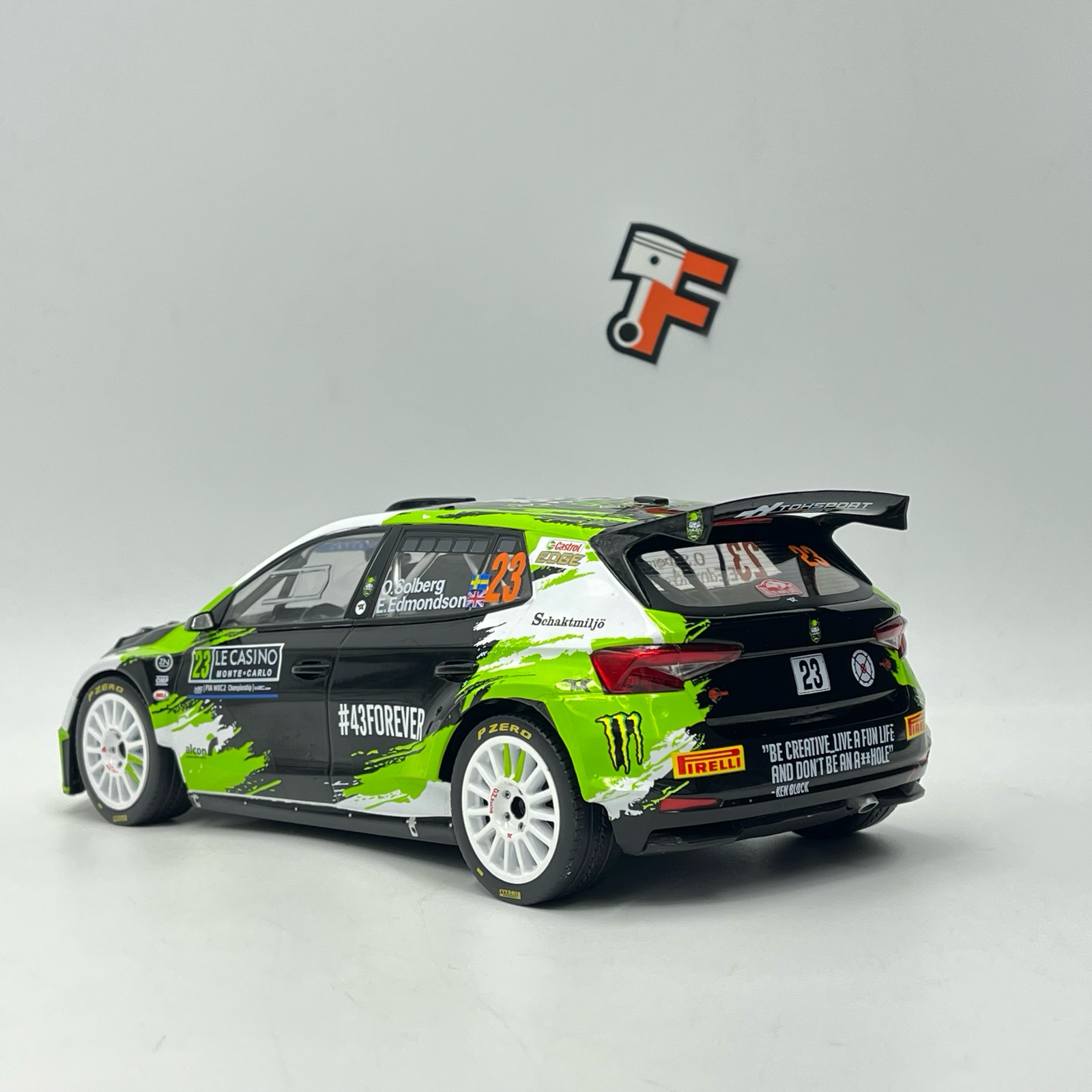 Miniature Skoda Fabia Rally 2 #23 Rally Monte Carlo 2023 vendue en Suisse