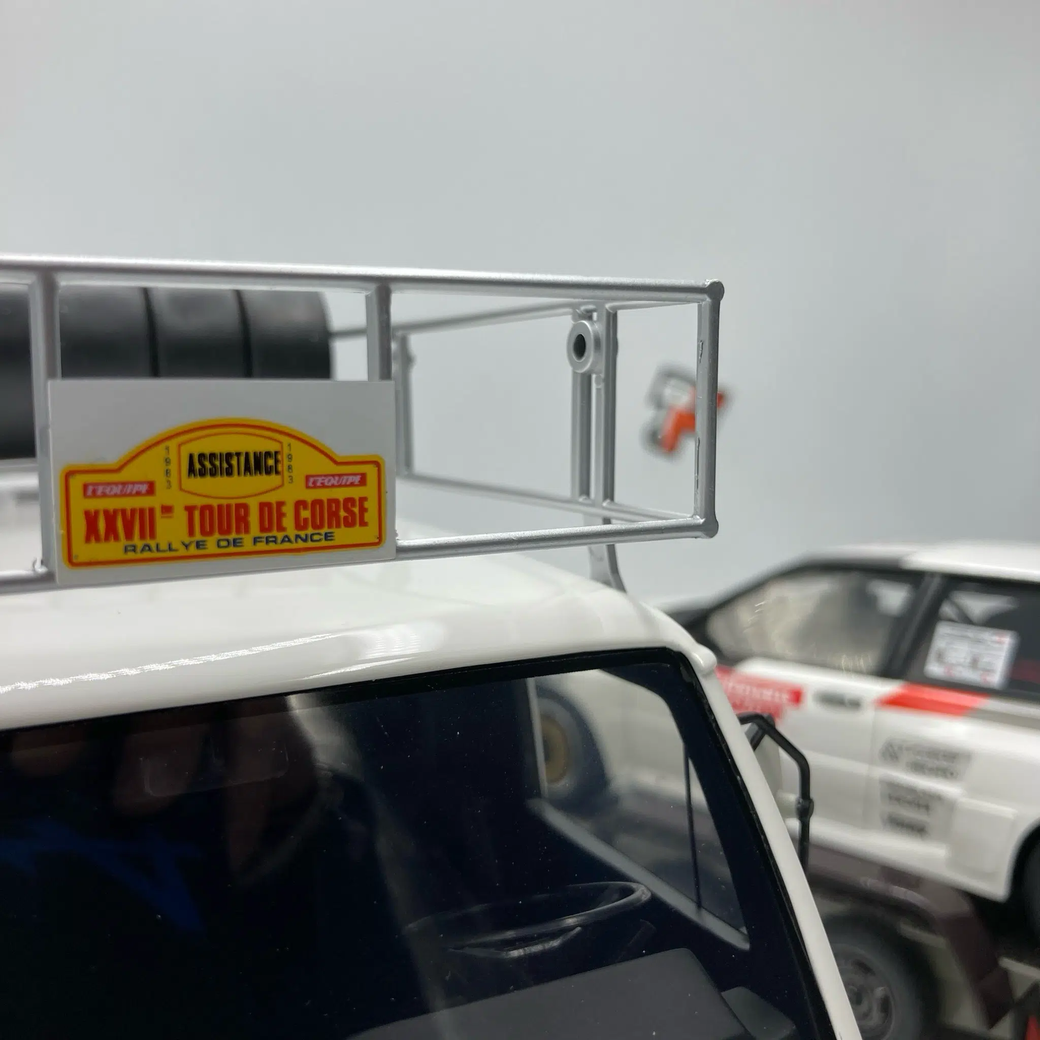Miniature Pack Audi Quattro A2 Gr.B #10 Tour de Corse 1983 1/18 vendue en Suisse
