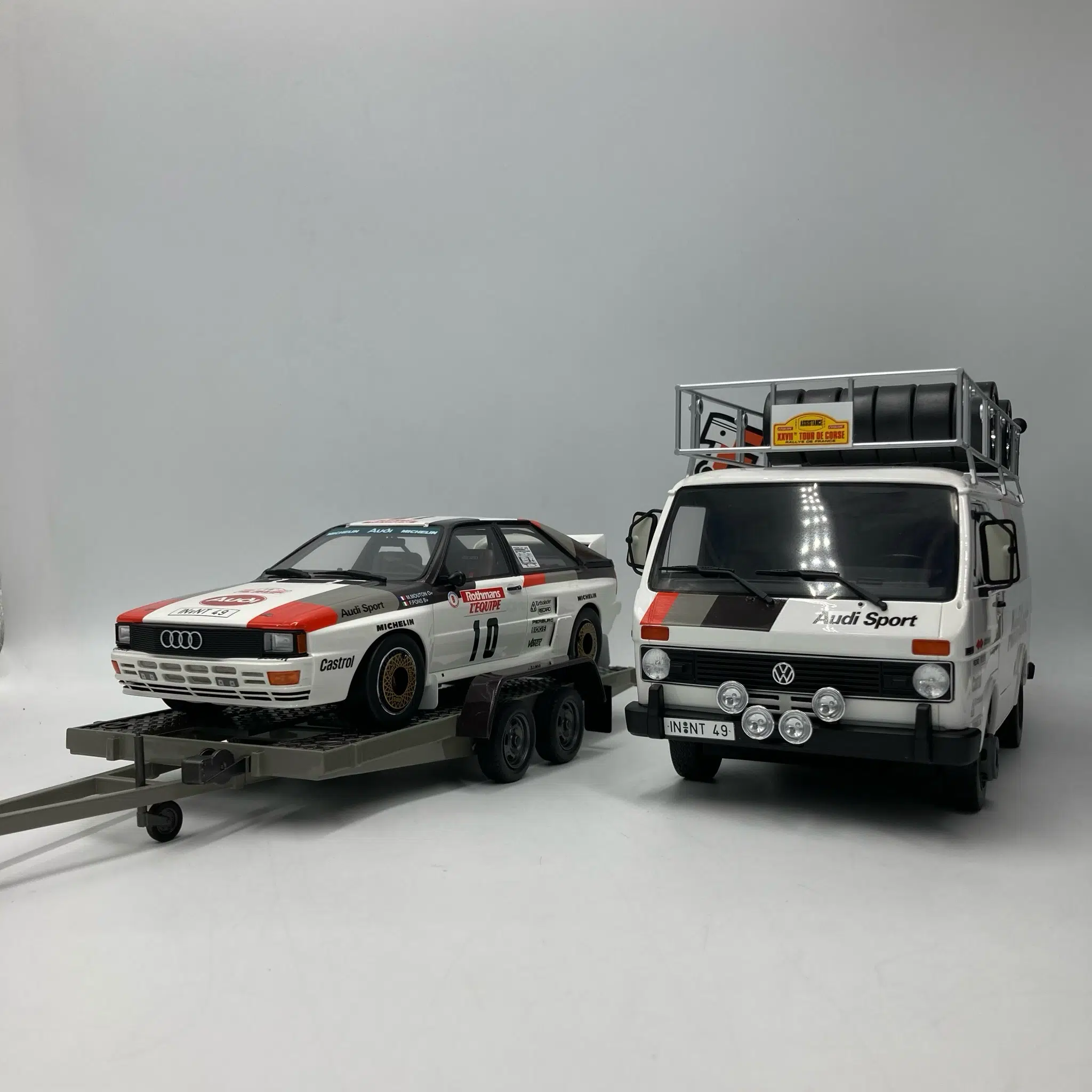 Miniature Pack Audi Quattro A2 Gr.B #10 Tour de Corse 1983 1/18 vendue en Suisse