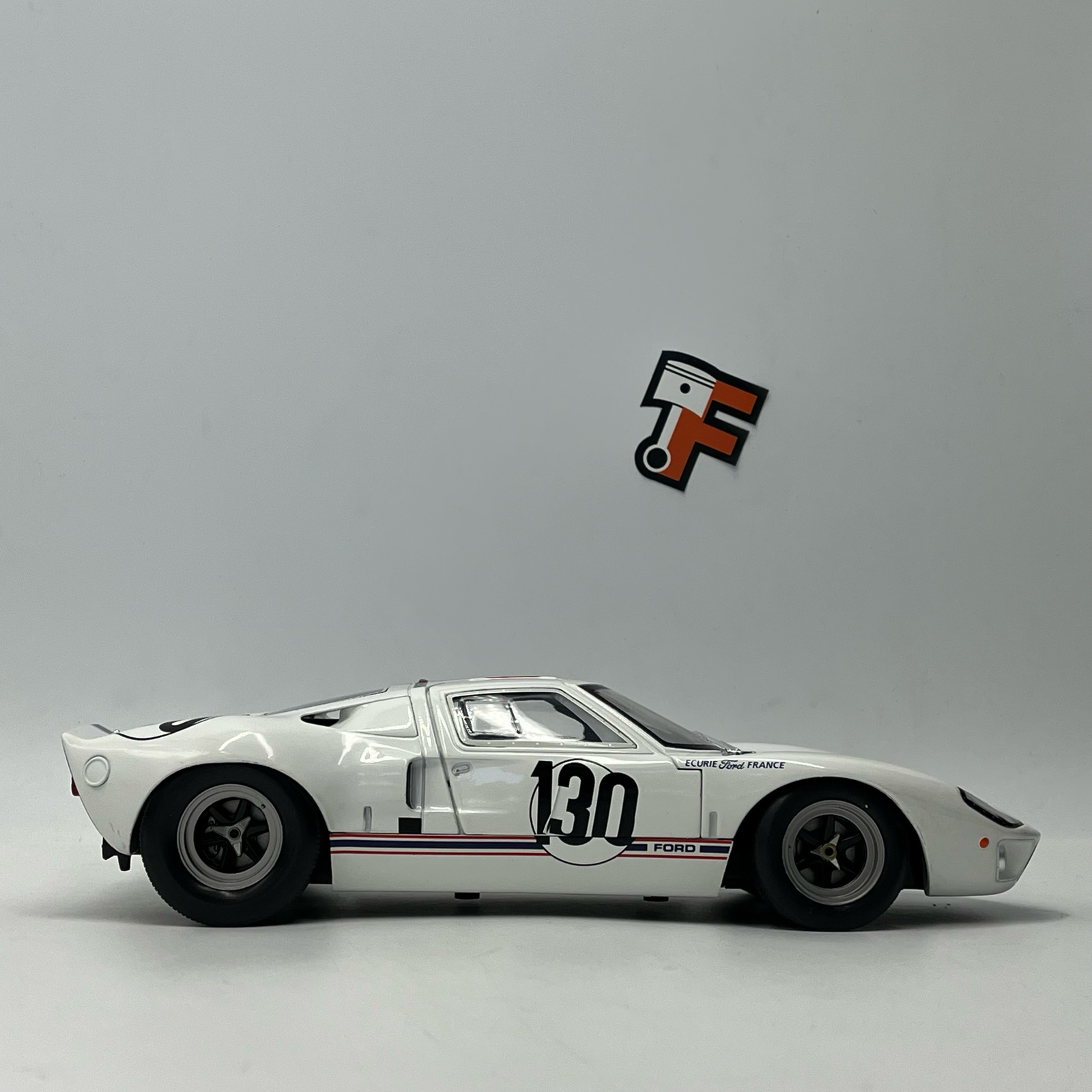 Miniature Ford GT40 MK1 #130 White Targa Florio 1967 vendue en Suisse