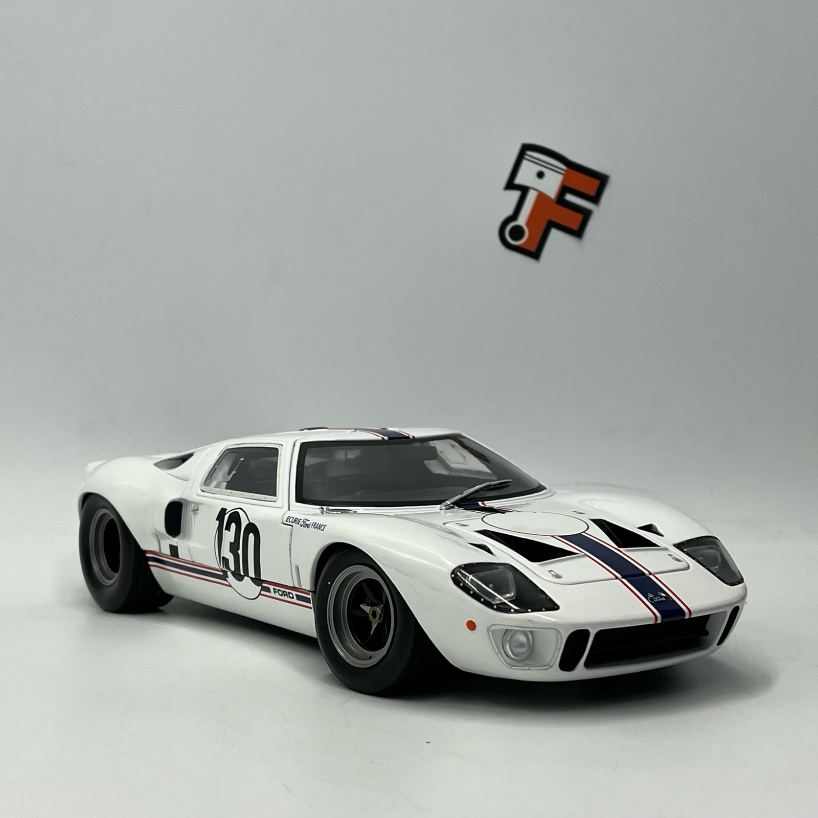 Miniature Ford GT40 MK1 #130 White Targa Florio 1967 vendue en Suisse