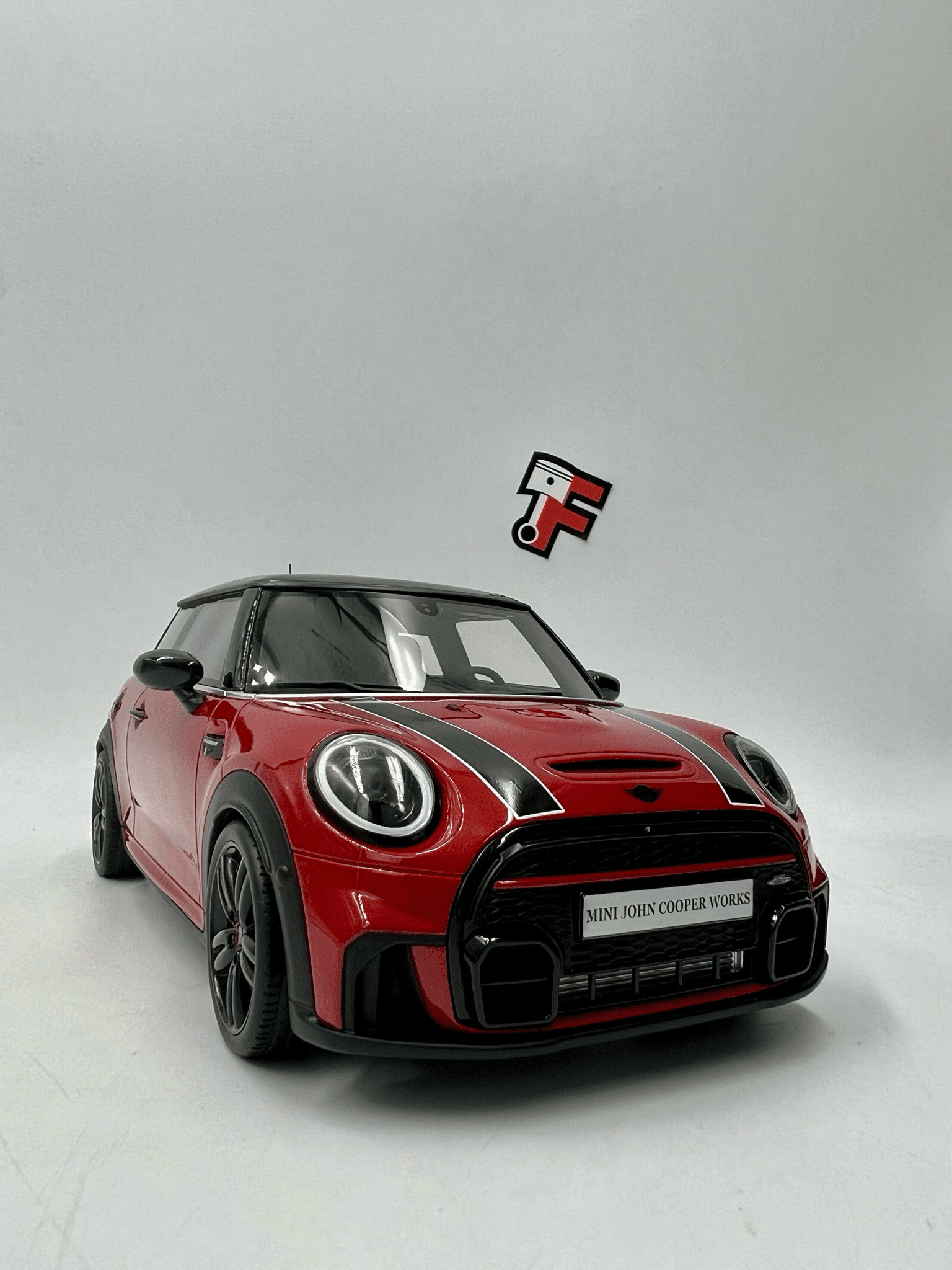 Miniature Mini Cooper S JCW 2021 Rouge 1/18 vendue en Suisse