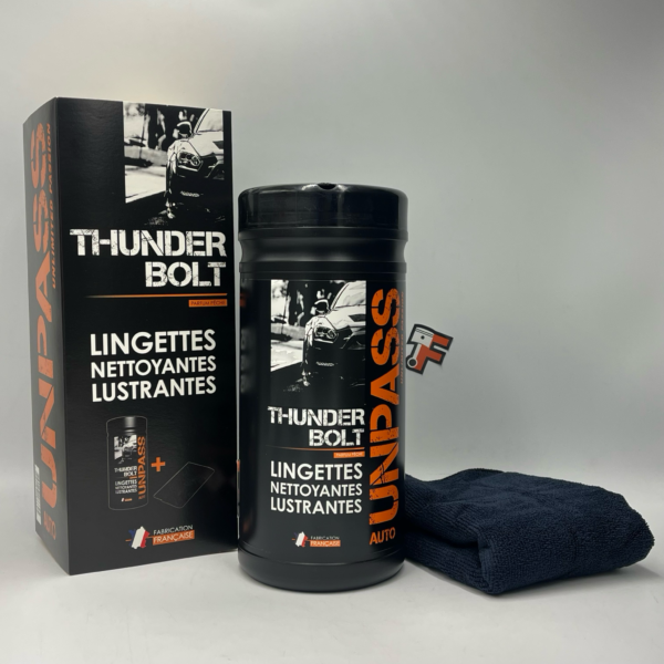 Lingettes nettoyantes lustrantes Thunderbolt vendues en Suisse