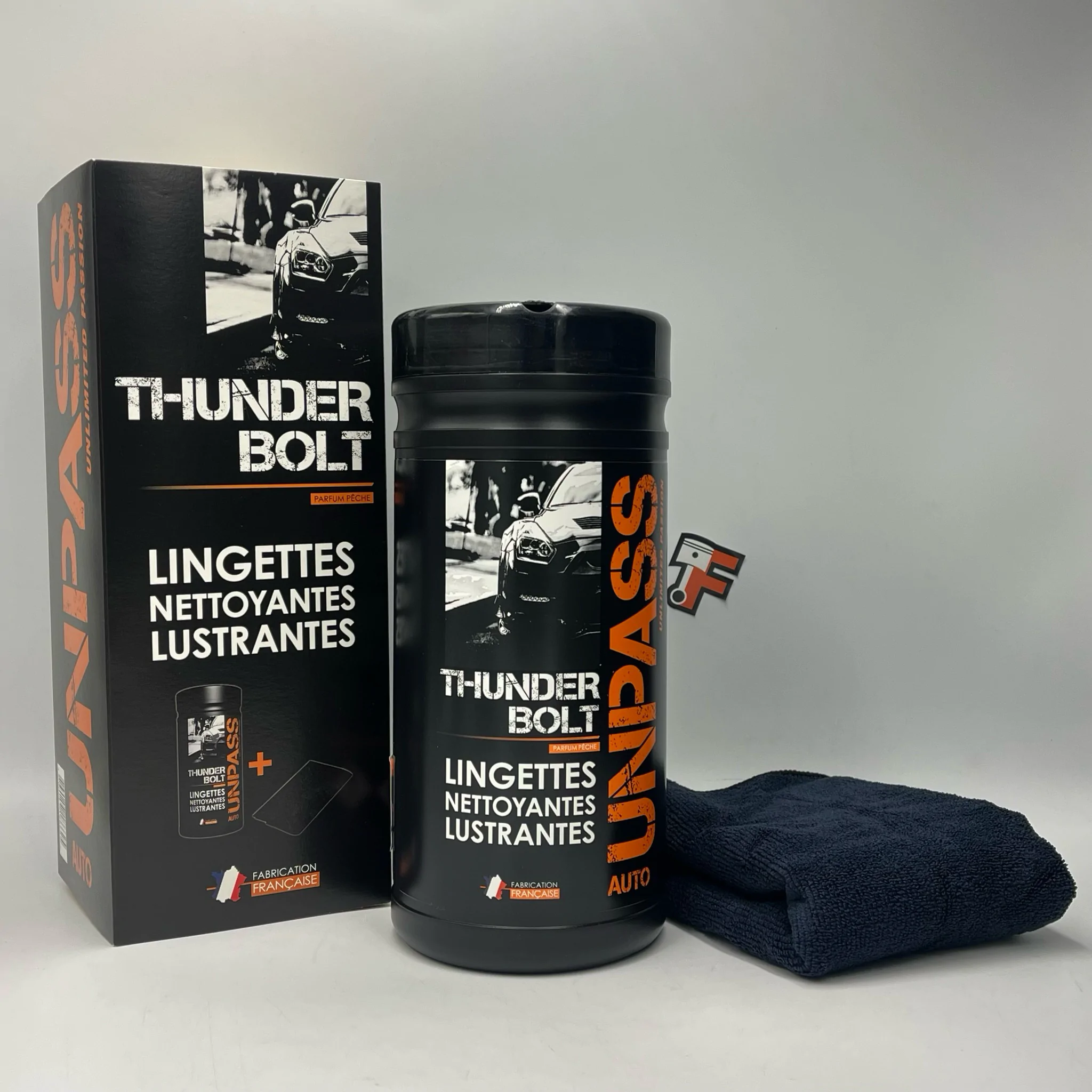 Lingettes nettoyantes lustrantes Thunderbolt vendues en Suisse