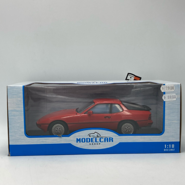 Miniature Porsche 924 Turbo 1979 rouge 1/18 vendue en Suisse