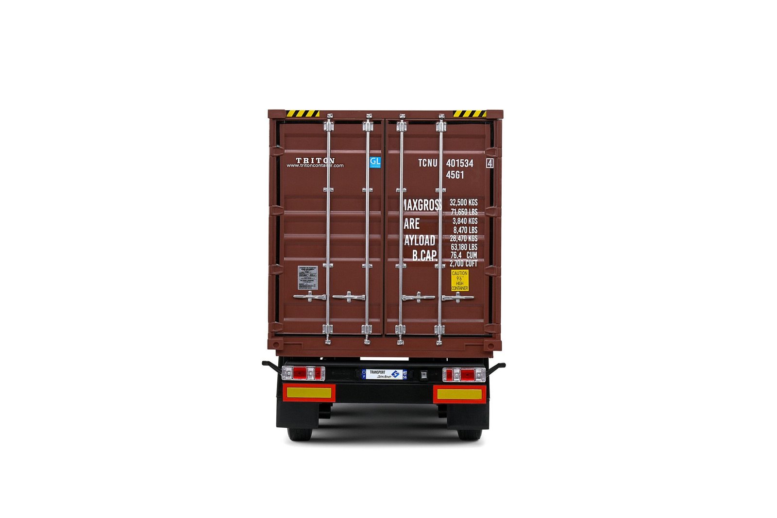 Remorque Porte Container Rouge – Image 4