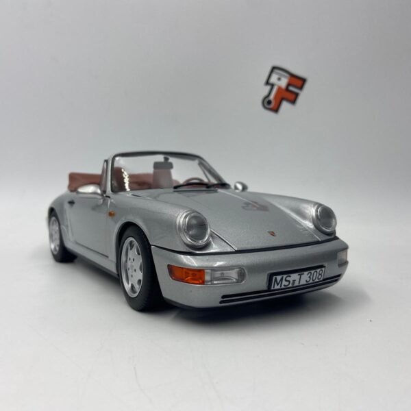 Miniature Porsche 911 Carrera 2 Cabriolet 1990 Gris Norev 1/18 vendue en Suisse