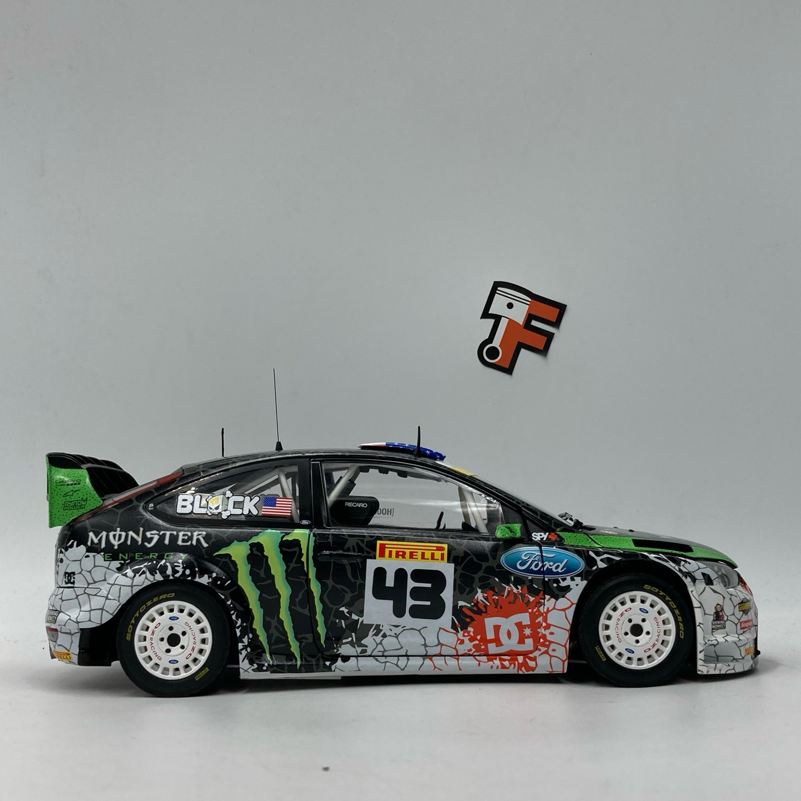 Miniature Ford Focus RS WRC06 St Petersburg Rally #43 K.Block 2012 vendue en Suisse