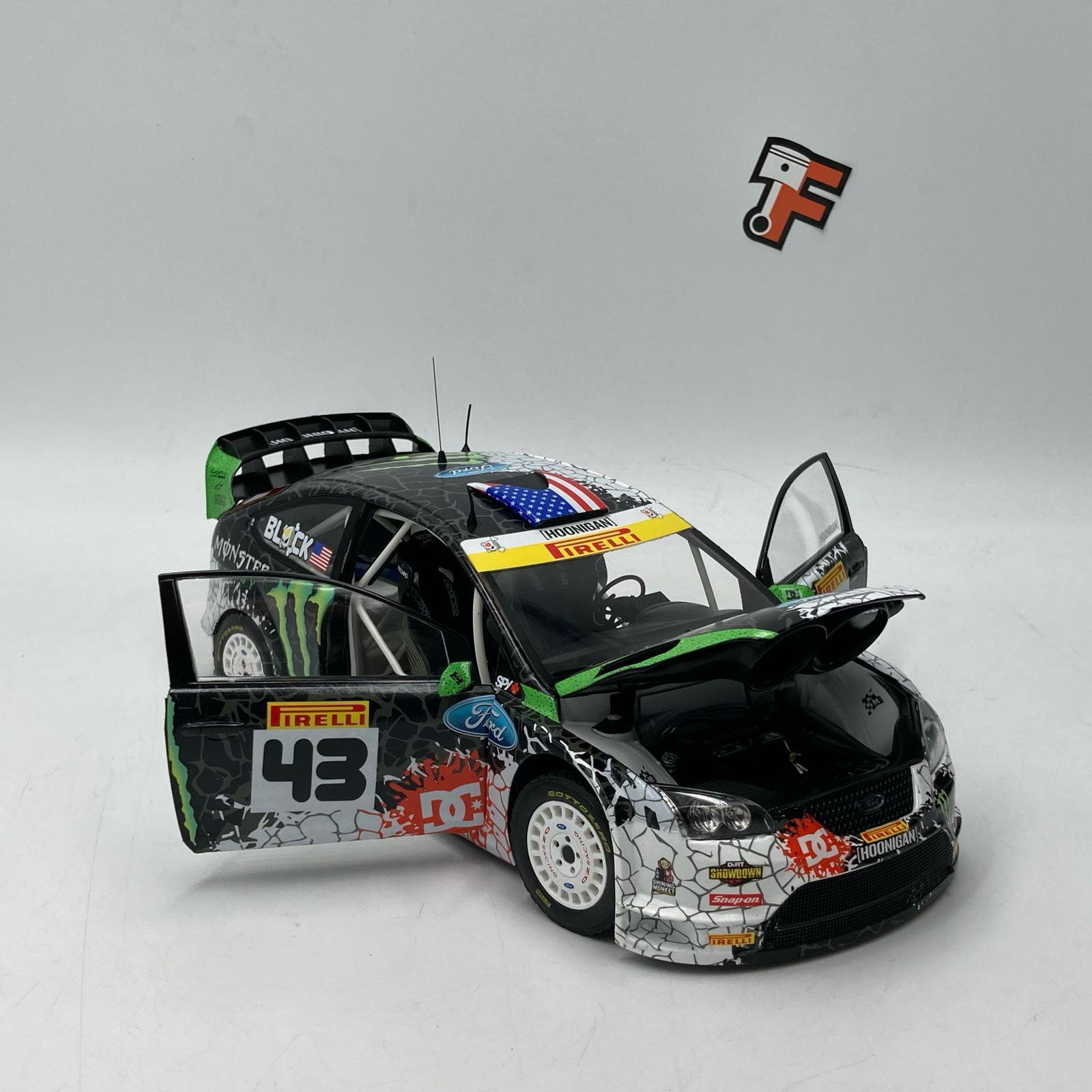 Miniature Ford Focus RS WRC06 St Petersburg Rally #43 K.Block 2012 vendue en Suisse