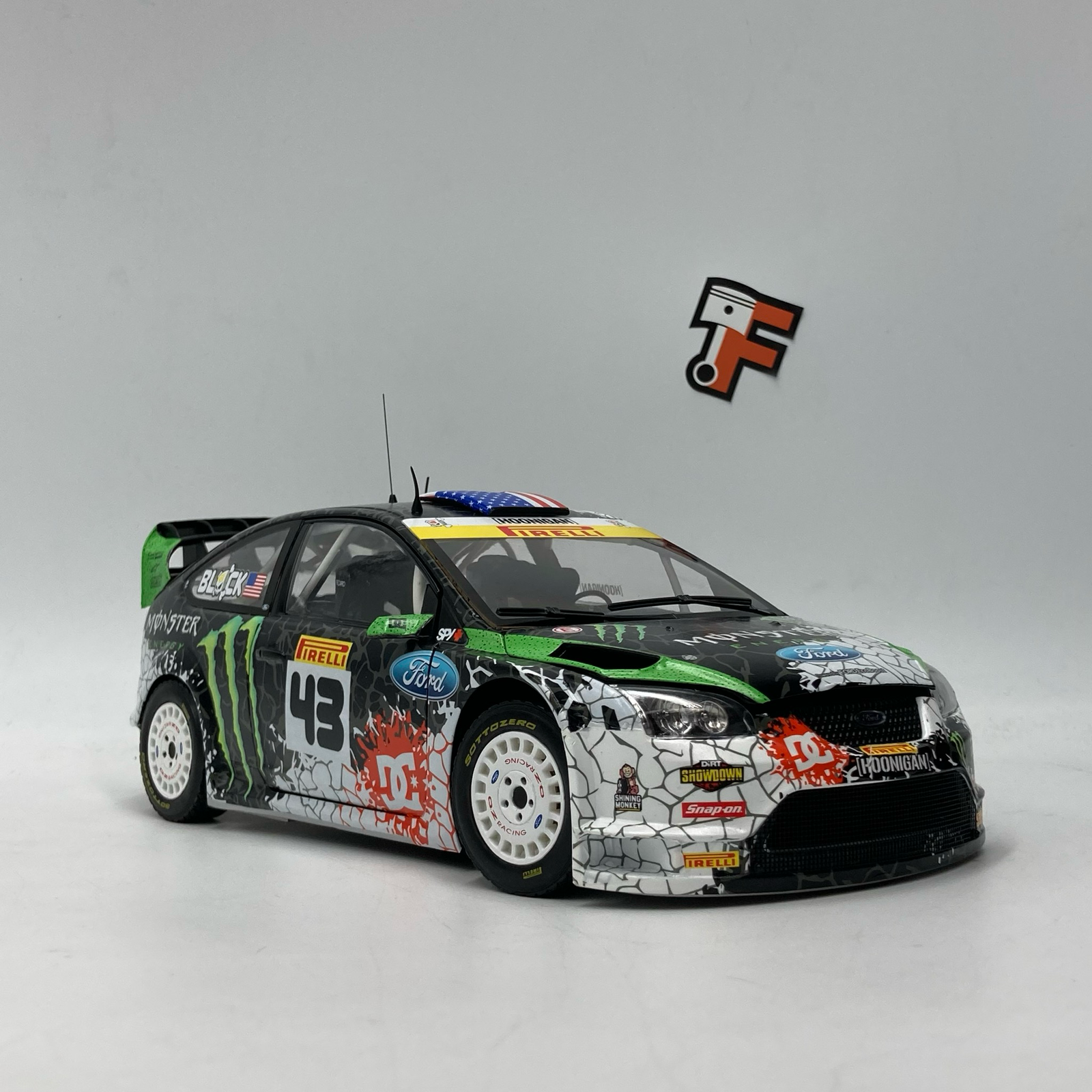 Miniature Ford Focus RS WRC06 St Petersburg Rally #43 K.Block 2012 vendue en Suisse