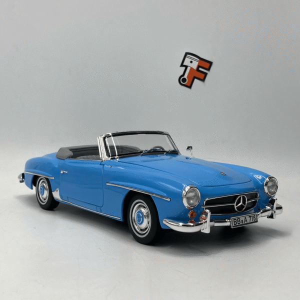 Miniature Mercedes 190 SL 1957 bleu Norev 1/18 vendue en Suisse