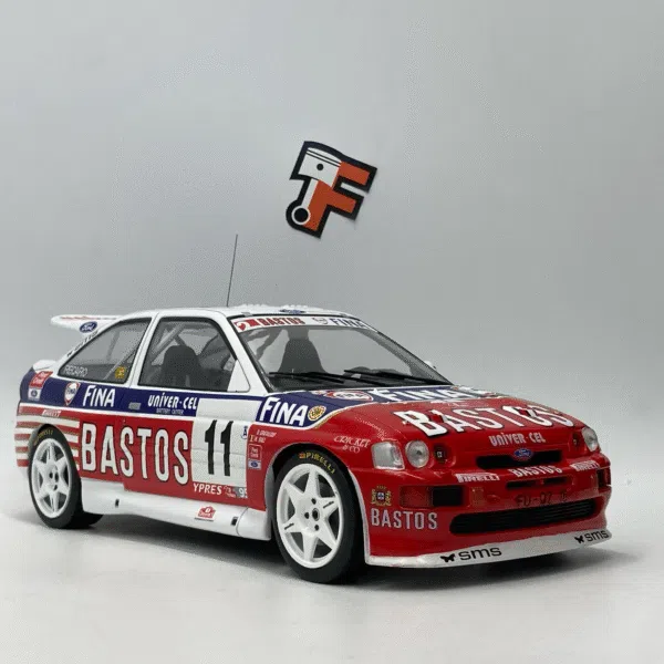 Miniature Ford Escort RS Cosworth #11 24h Ypres Rally 1995 au 1/18 vendue en Suisse