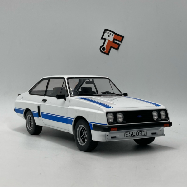 Miniature Ford Escort RS 2000 MK II X-Pack White 1977 au 1/18 vendue en Suisse