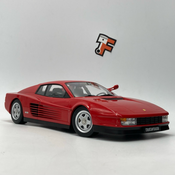 Miniature Ferrari Testarossa Monospecchio Rosso Corsa 1984 au 1/18 KK Scale vendue en Suisse