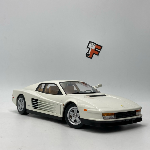 Miniature Ferrari Testarossa Monospecchio Bianco 1984 au 1/18 KK Scale vendue en Suisse
