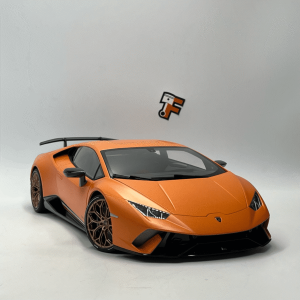 Miniature Lamborghini Huracan Performante Orange mat vendue en Suisse par Frakaxessoires