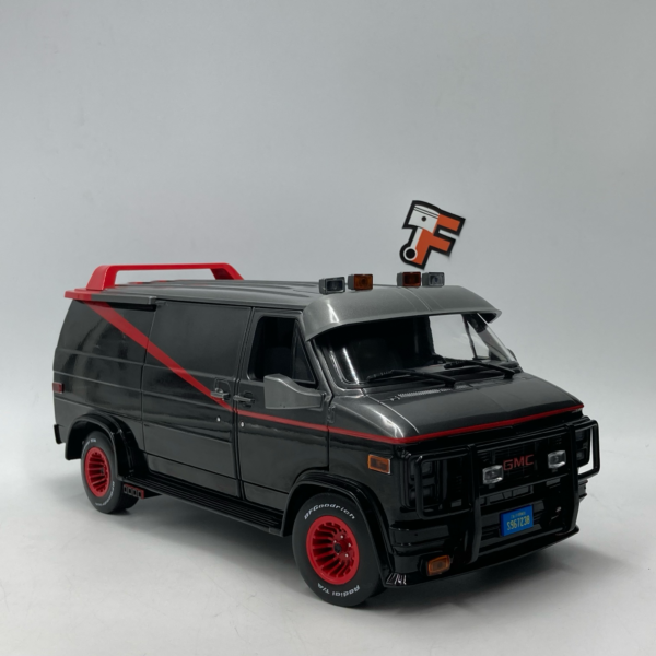 Miniature GMC Vandura Agence Tous Risques A-Team 1/18 vendue en Suisse par Frakaxessoires