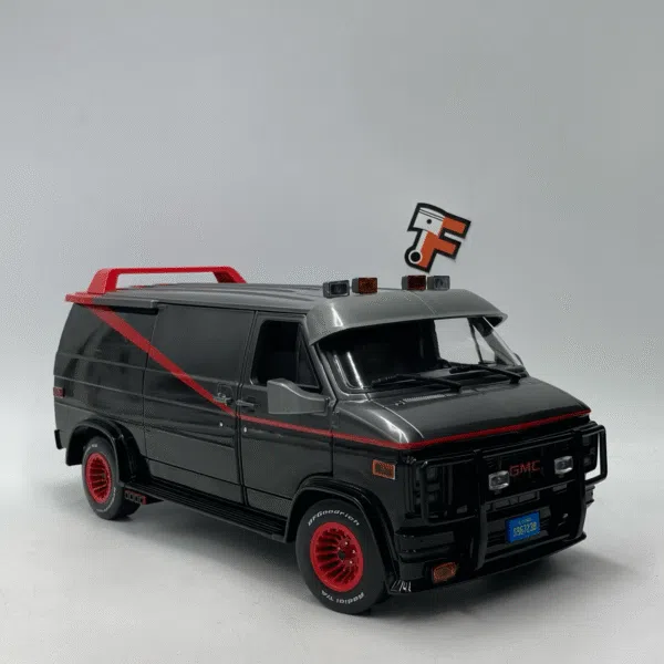 Miniature GMC Vandura Agence Tous Risques A-Team 1/18 vendue en Suisse par Frakaxessoires