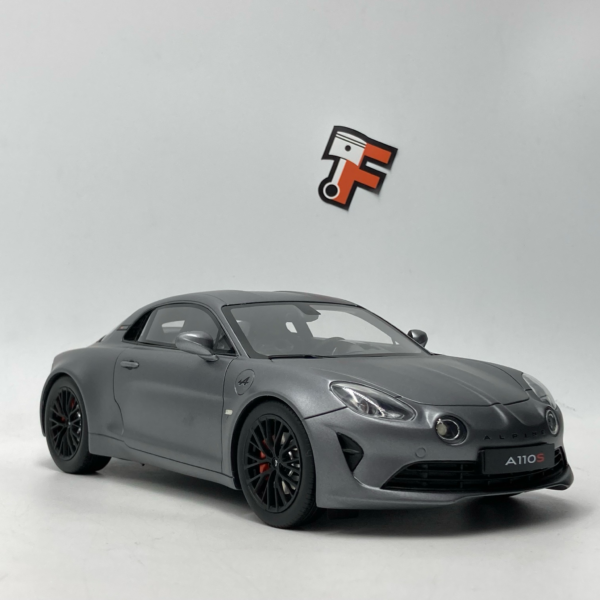 Miniature Alpine A110S Gris Tonnerre Mat 2019 1/18 vendue en Suisse