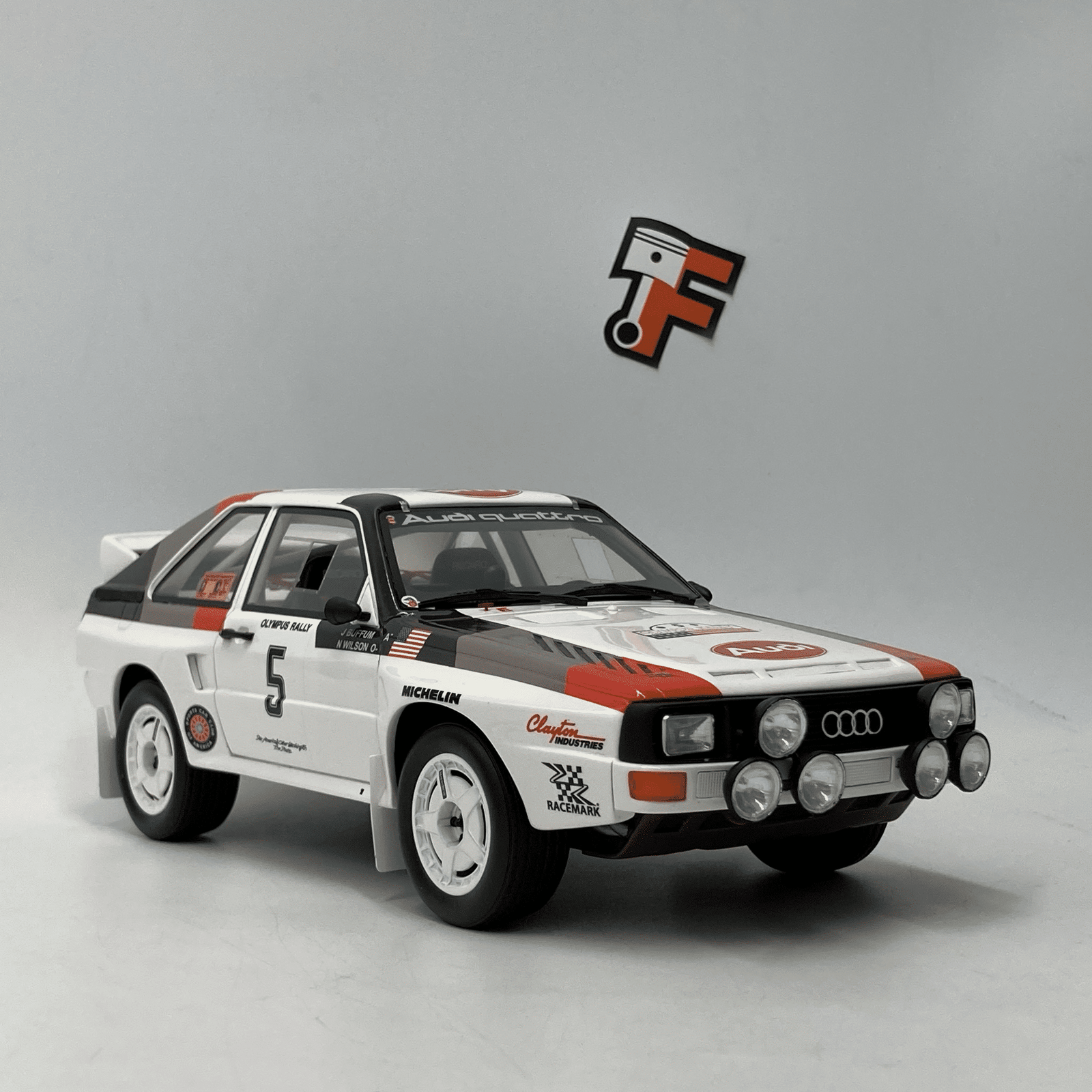Miniature Audi Quattro Sport Olympus Rally 1986 vendue en Suisse