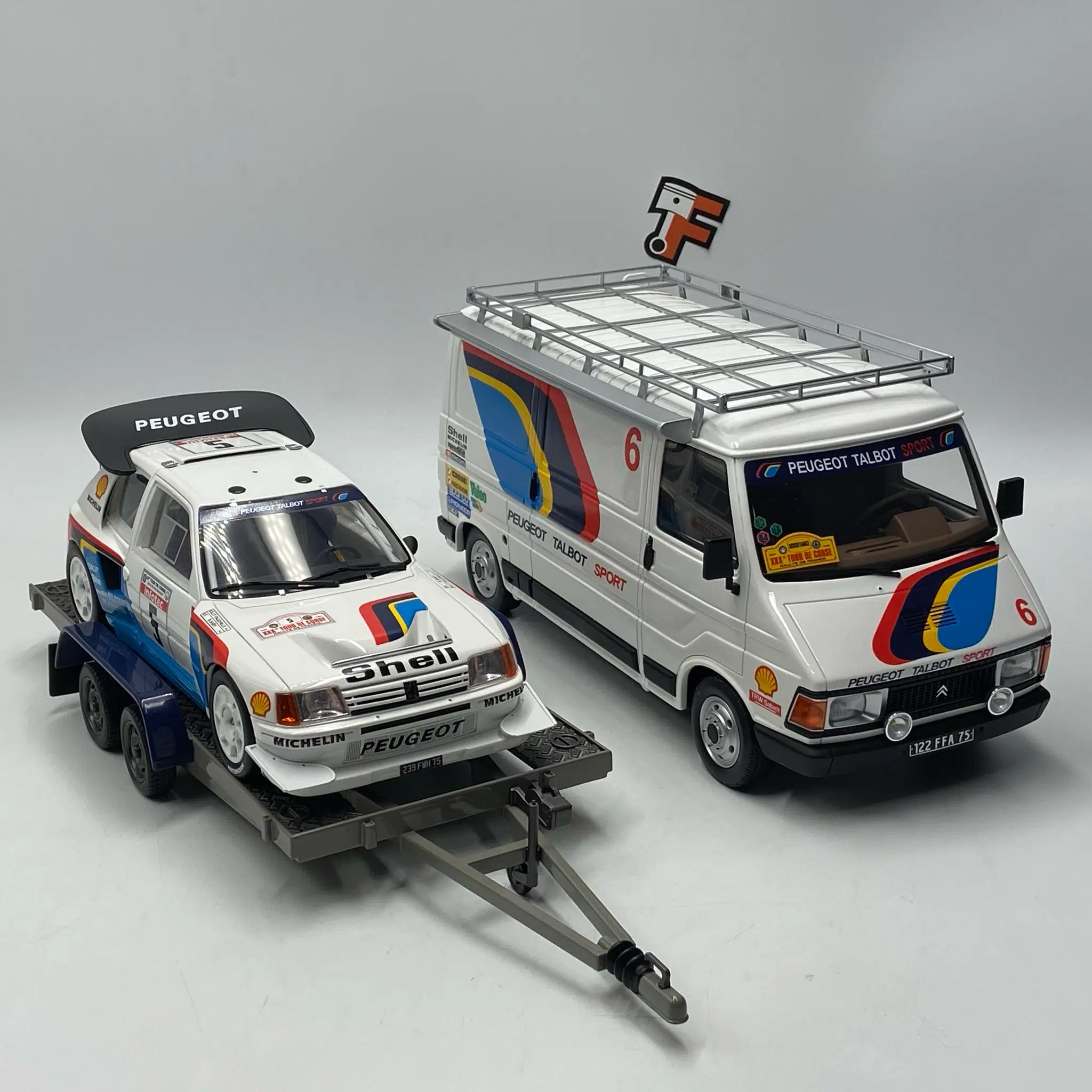 Miniature Peugeot 205 T16 Evo 2 Tour de Corse 1986 OT384 1/18 vendue en Suisse