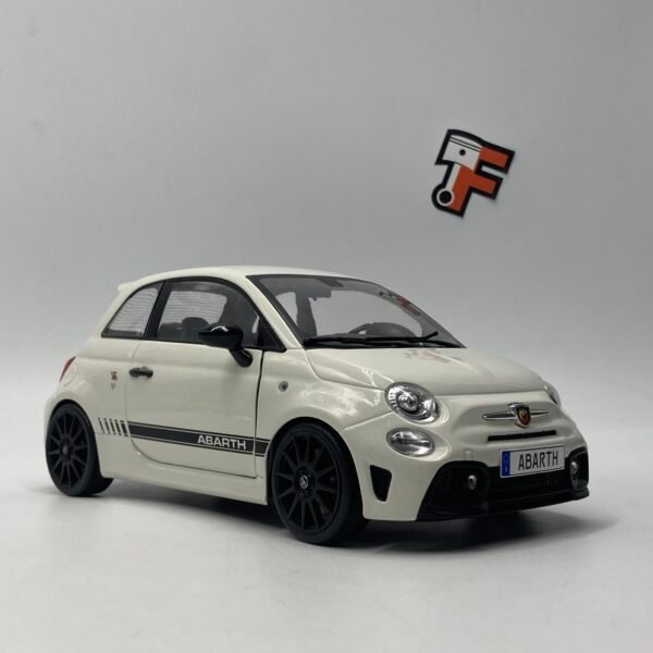 Miniature Fiat F595 Abarth White 1/18 vendue en Suisse