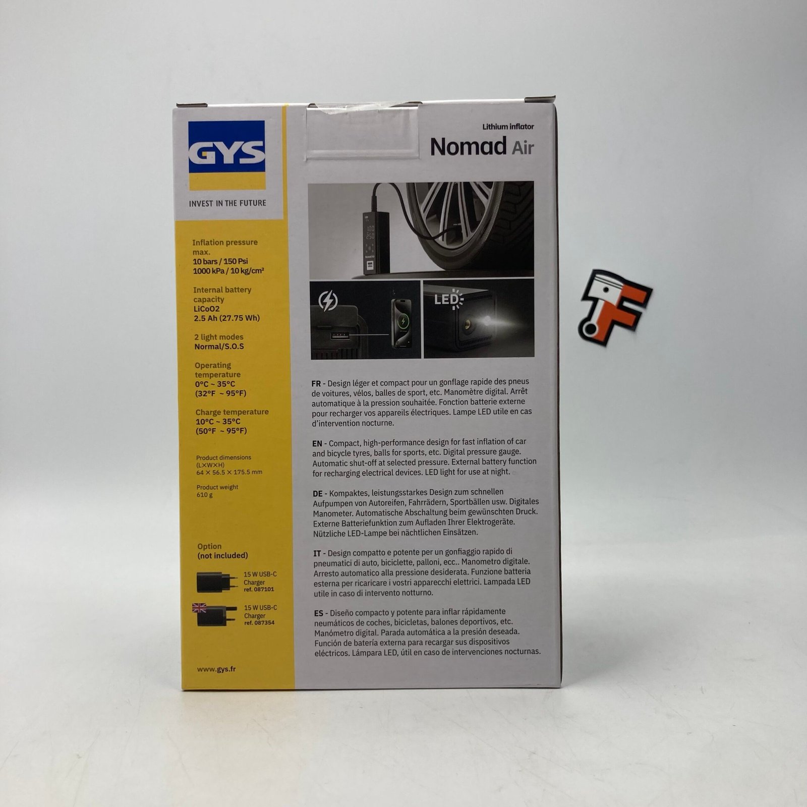 Gonfleur compact sans fil GYS – Image 4