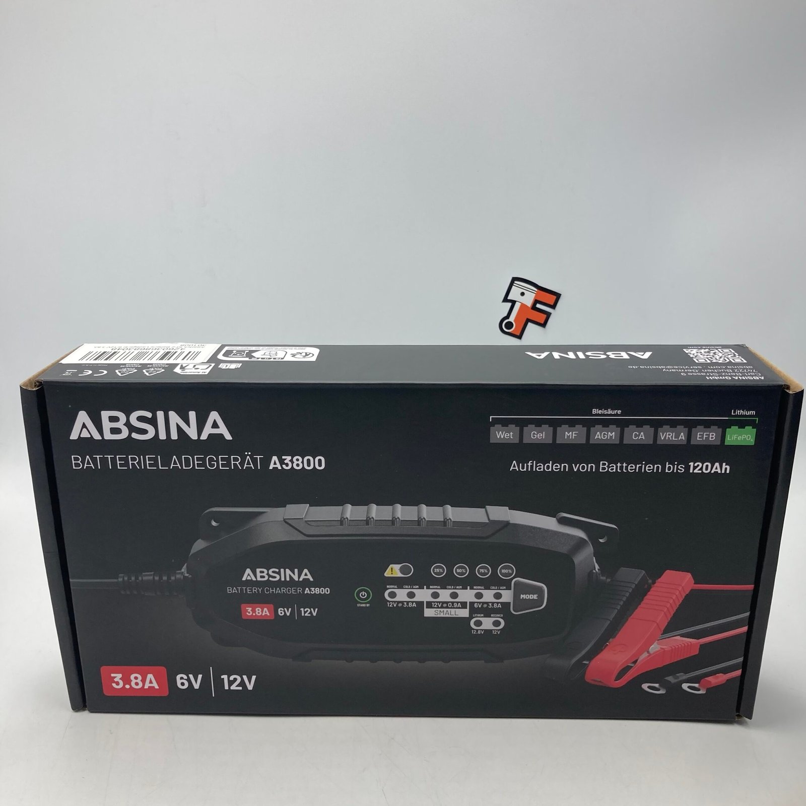 Chargeur de Batterie Intelligent Asbina 3.8A - 6V/12V Maintenance & Récupération – Image 2
