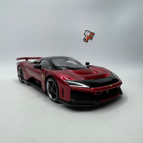Miniature Ferrari F80 rouge métallisé BBurago 1/18 vendue en Suisse