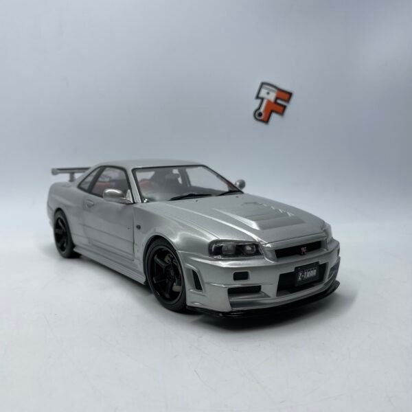 Miniature Nissan Skyline GT-R R34 Z-Tune Silver 1999 1/18 vendue en Suisse