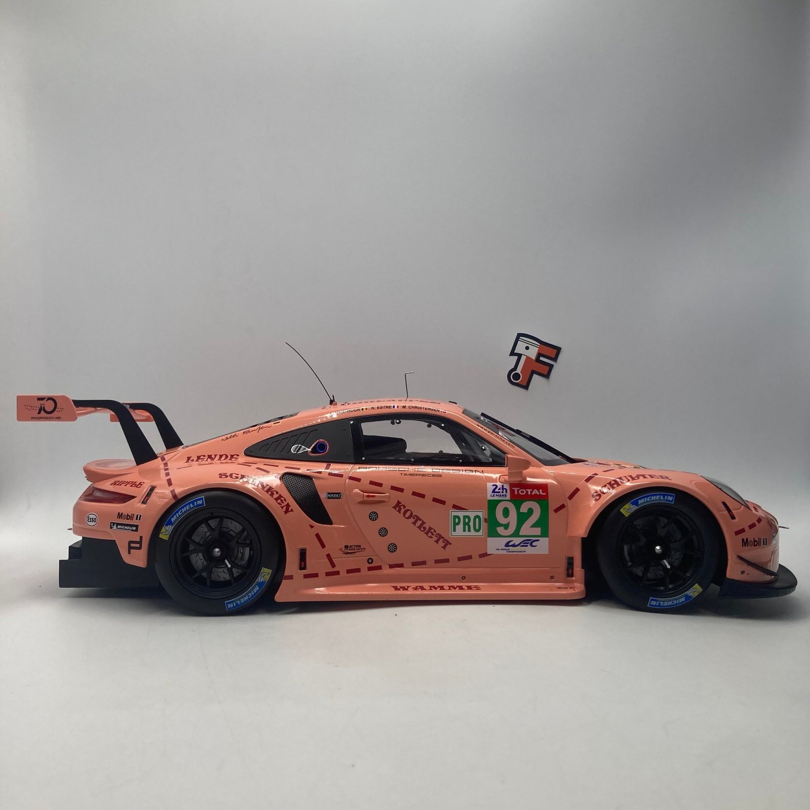 Miniature Porsche 911 991 RSR #92 24H Le Mans 2018 1/12 vendue en Suisse